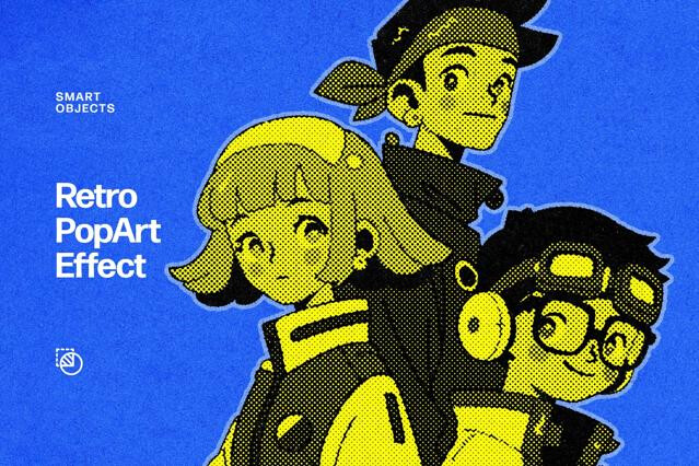 Retro Pop Art Photo Effect