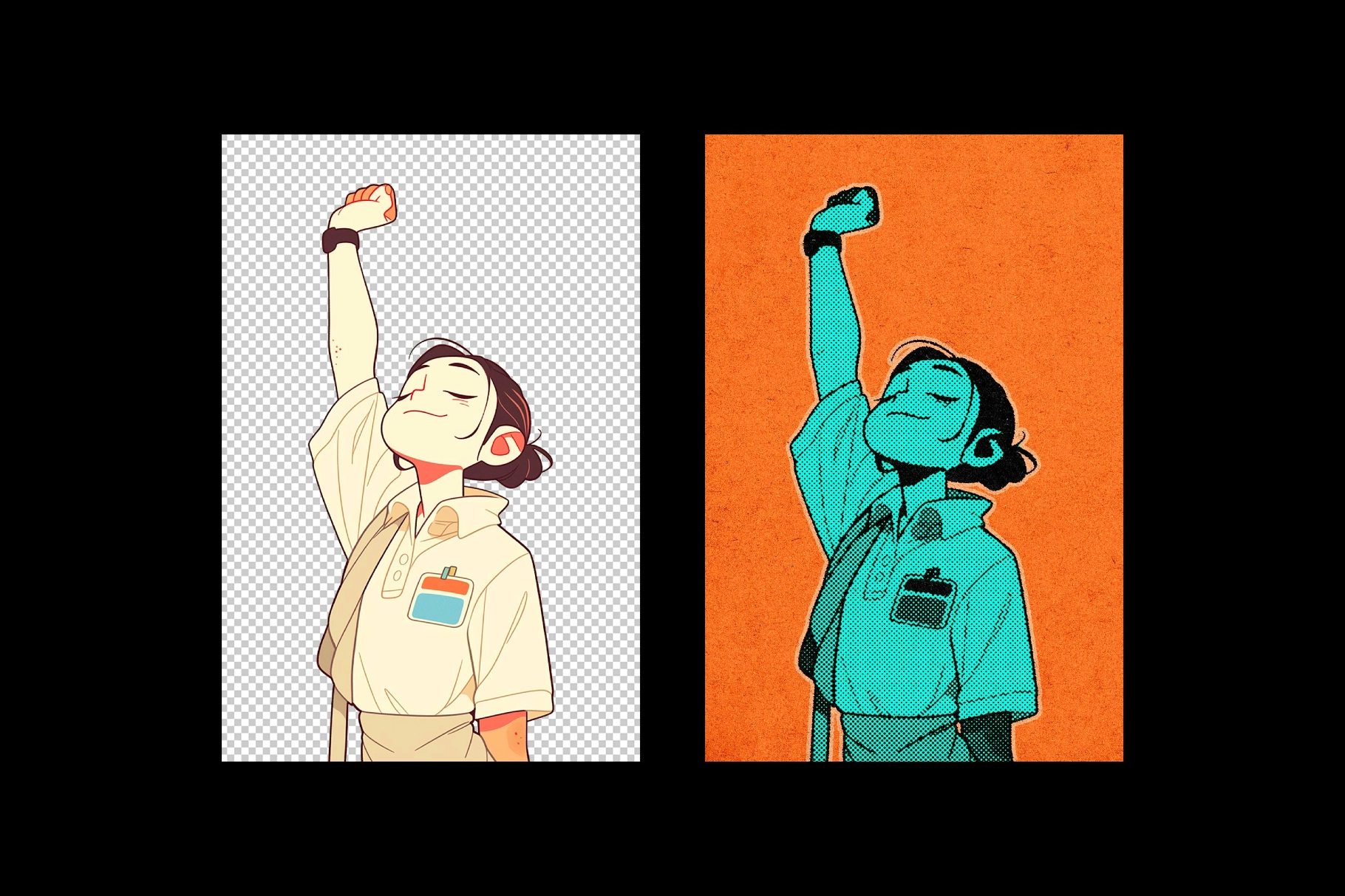 Retro Pop Art Photo Effect