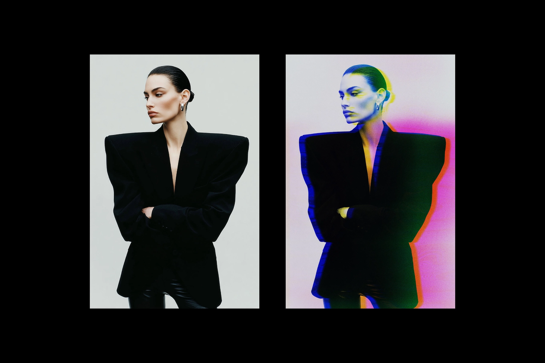 Blurry Glitch Photo Effect