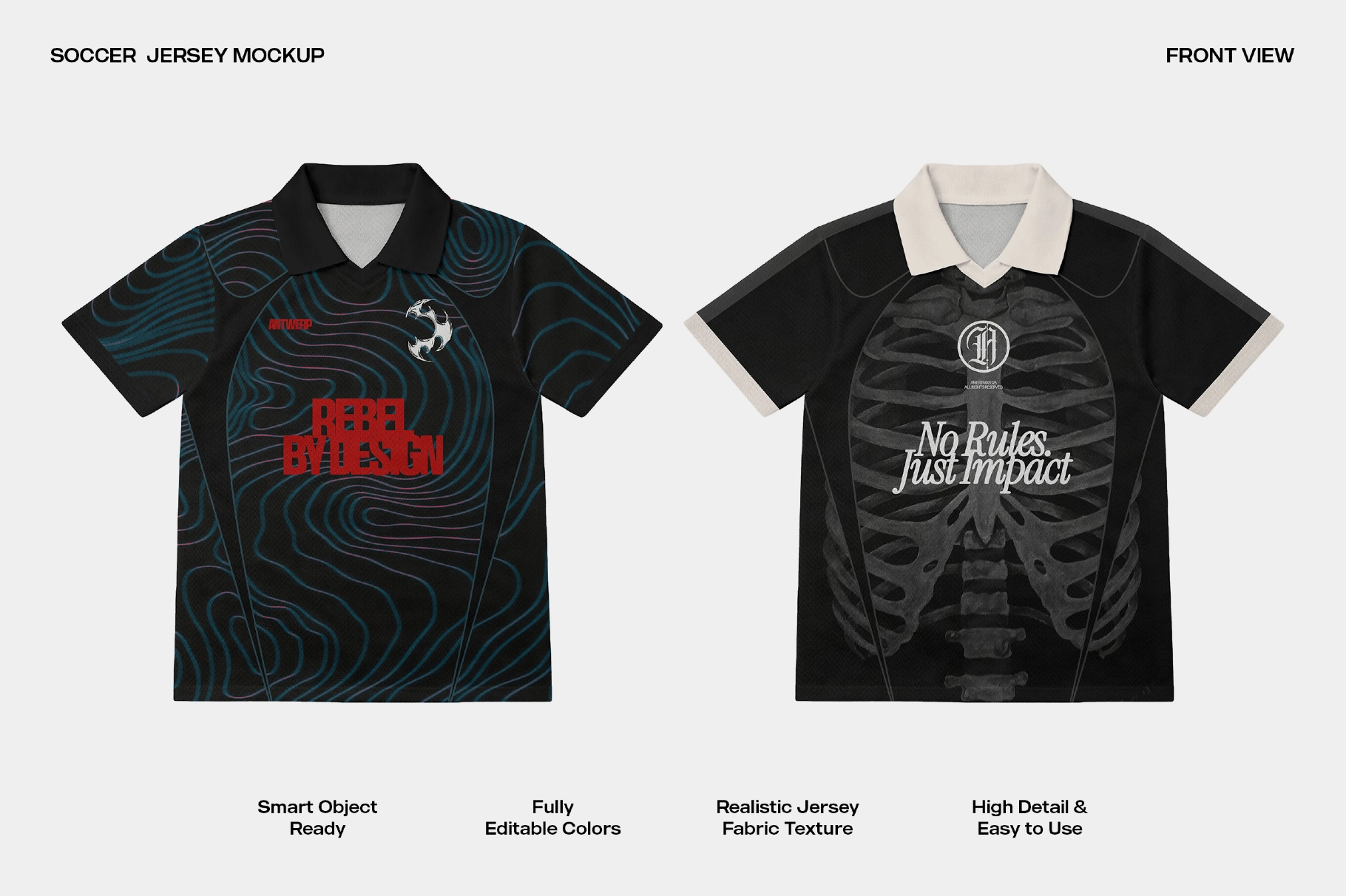Sports Jersey Mockup - Front View