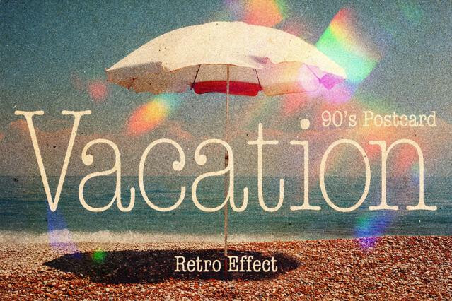 Vacation Postcard Photo Effect