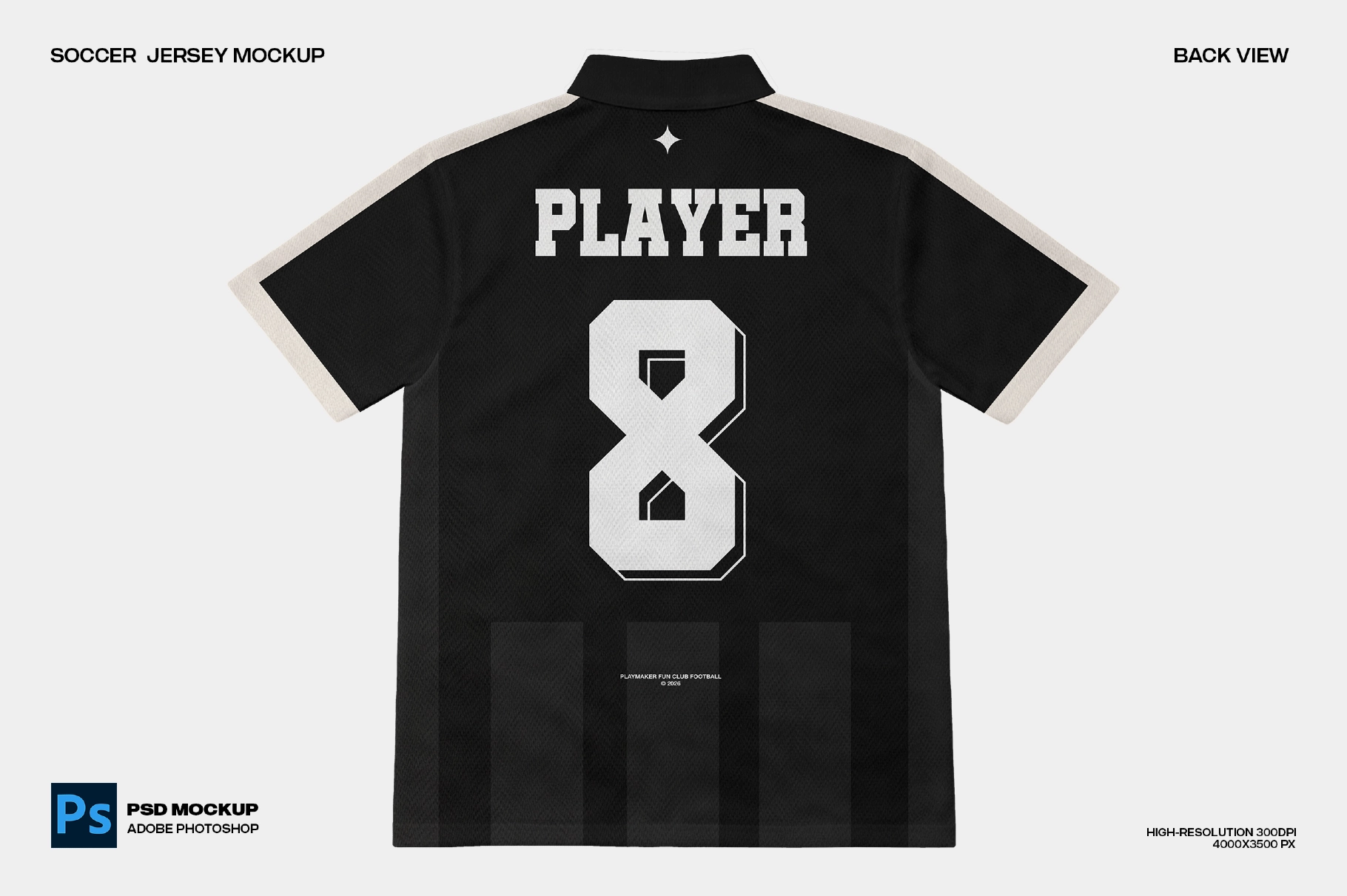 Sports Jersey Mockup - Back View