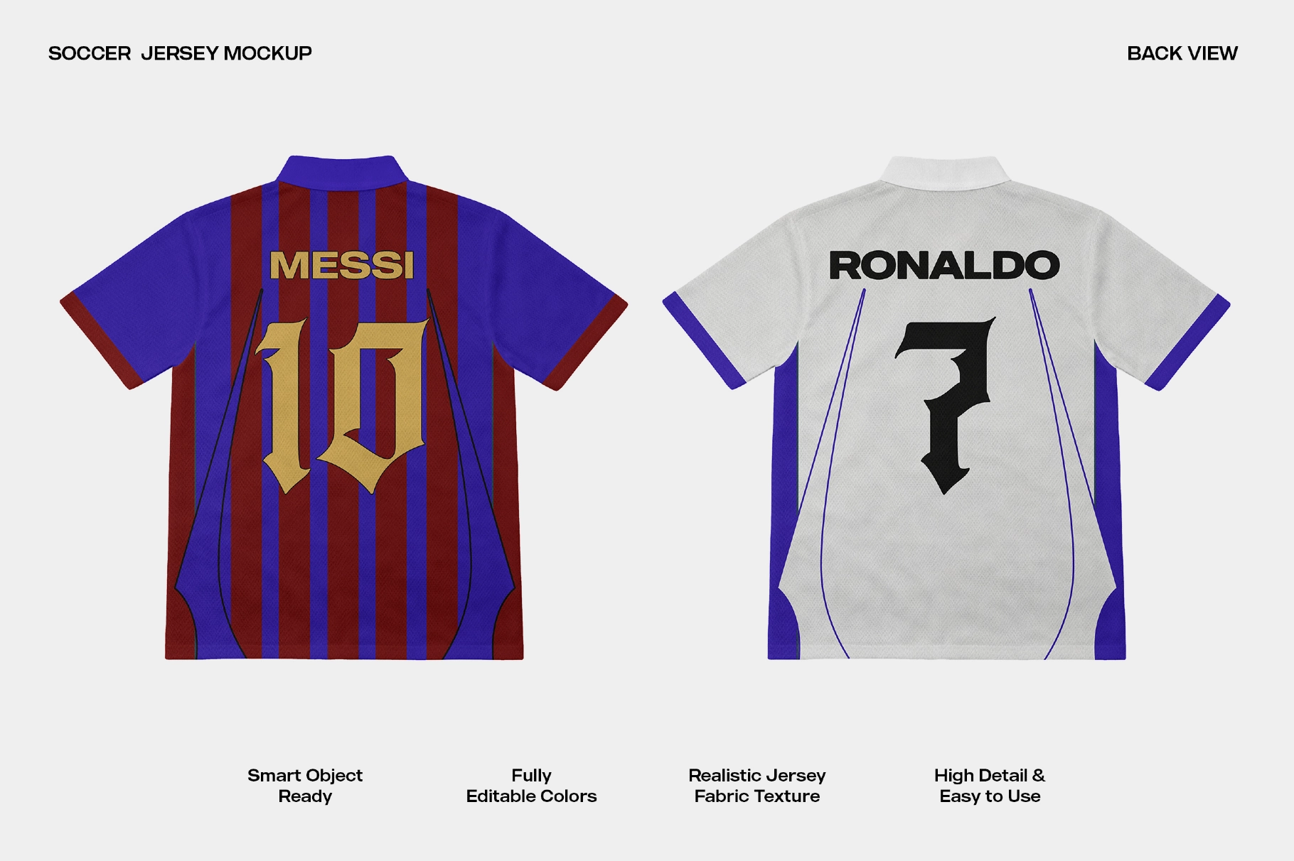 Sports Jersey Mockup - Back View