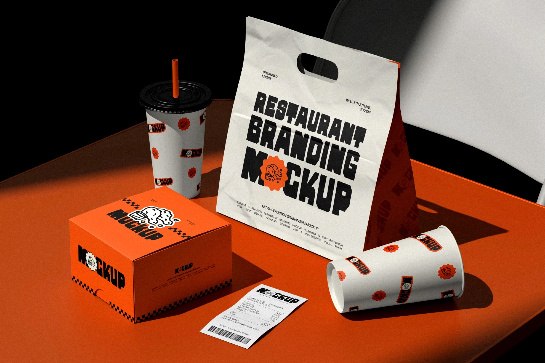 Restaurant Packaging Mockup