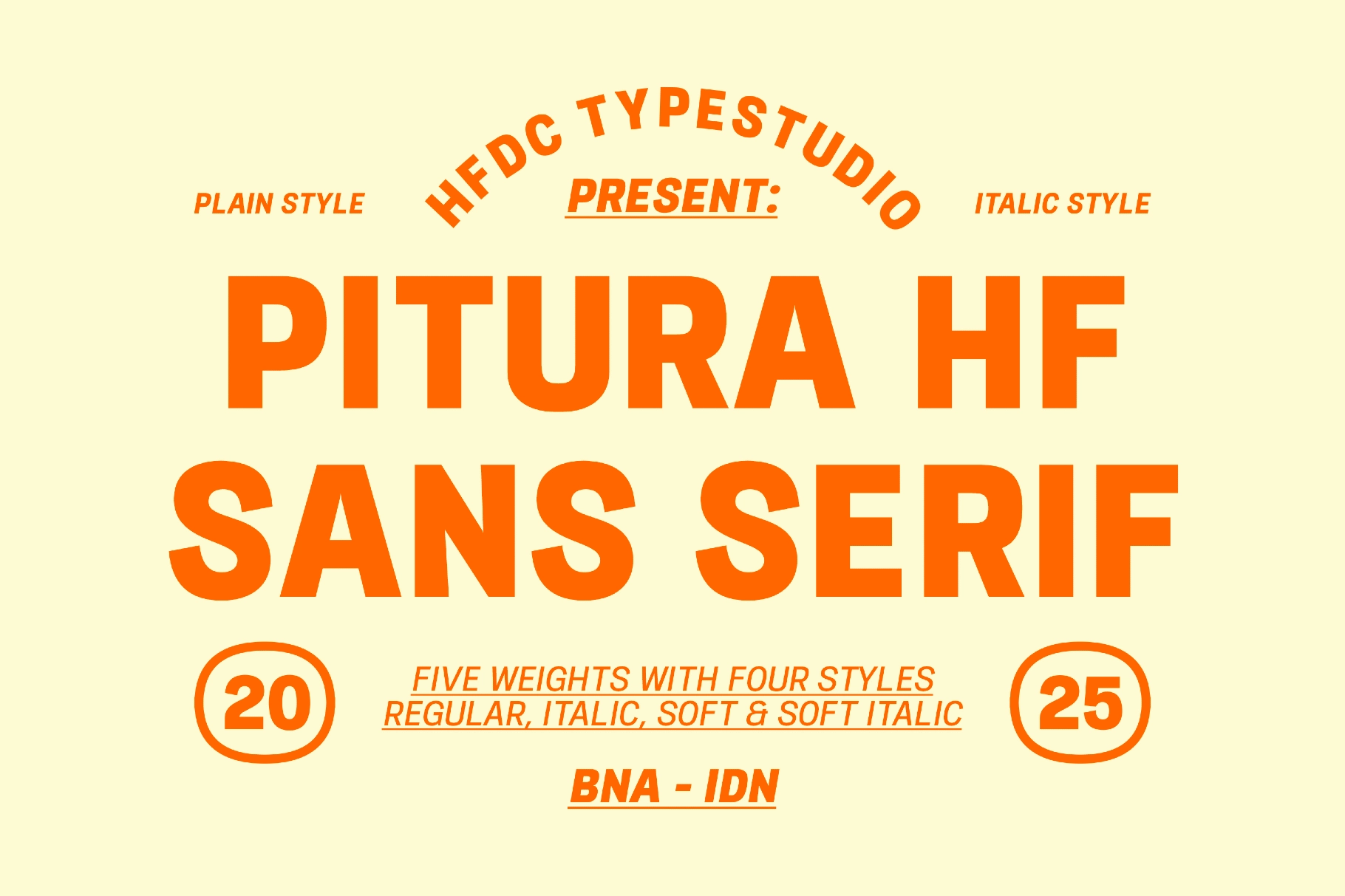 Pitura HF - Modern Sans Serif Font Family