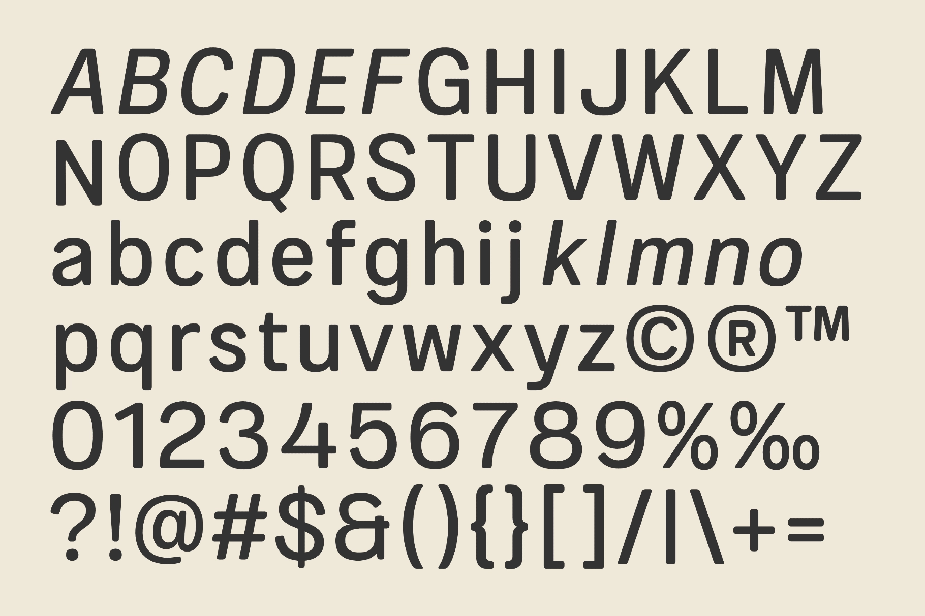 Pitura HF - Modern Sans Serif Font Family