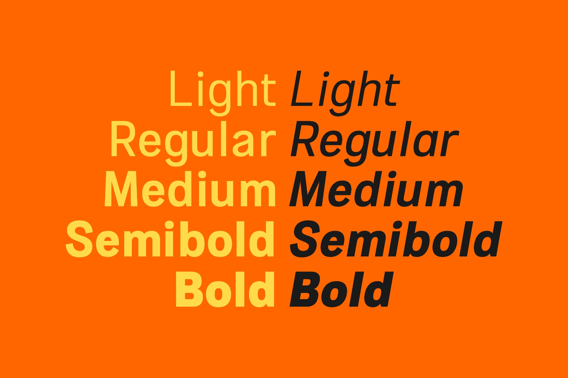 Pitura HF - Modern Sans Serif Font Family