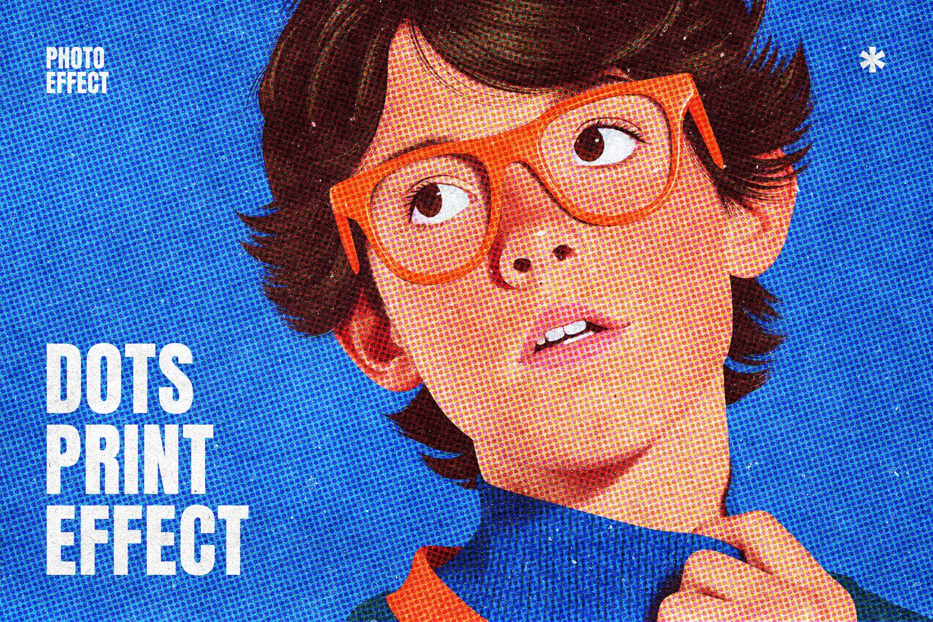 Color Halftone Photo Effect