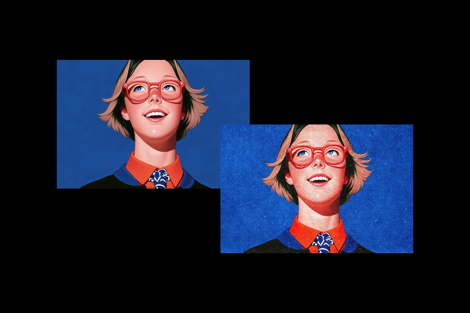 Color Halftone Photo Effect