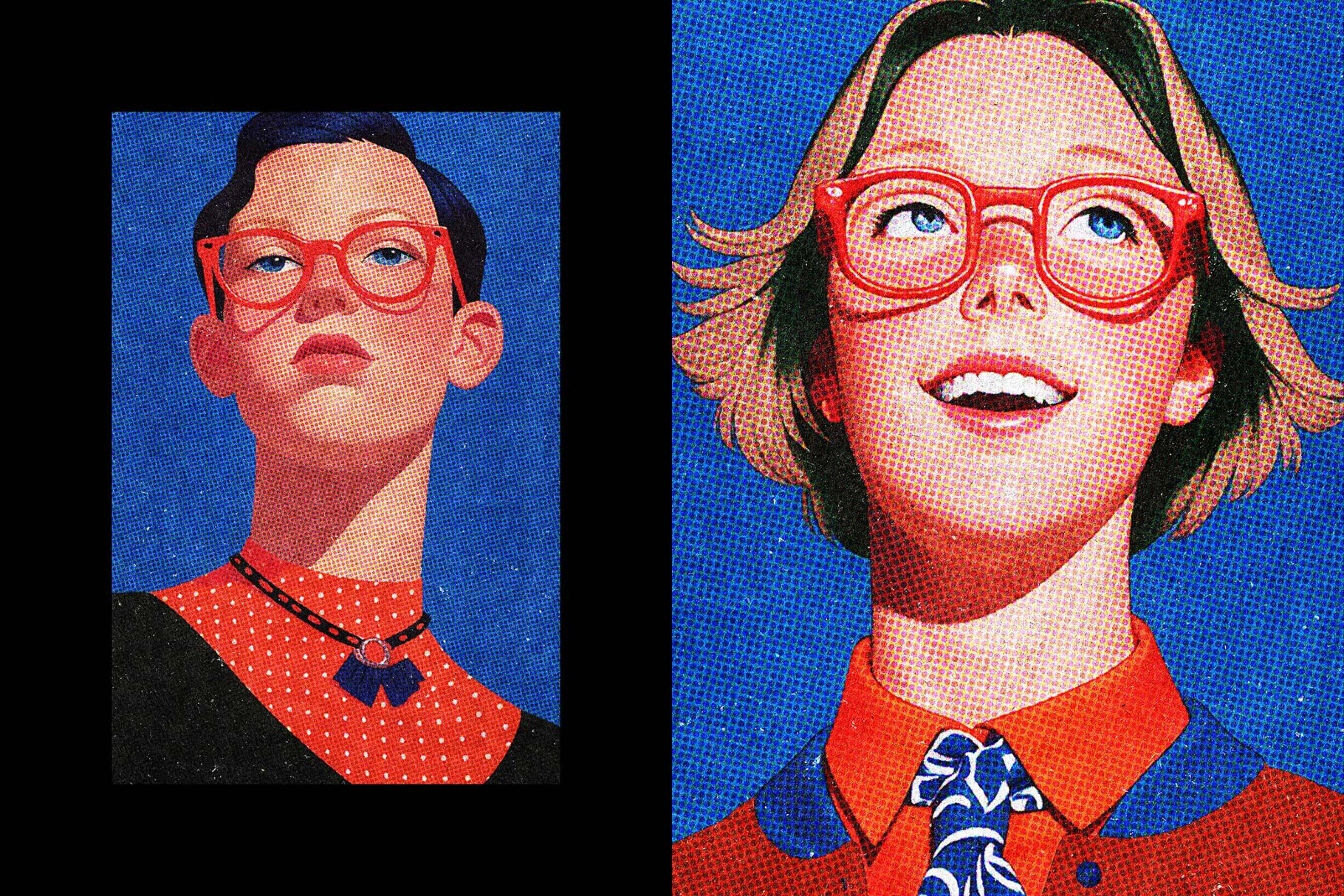 Color Halftone Photo Effect