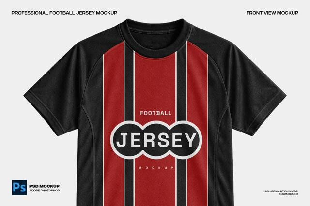 Soccer Jersey Mockup - Front View