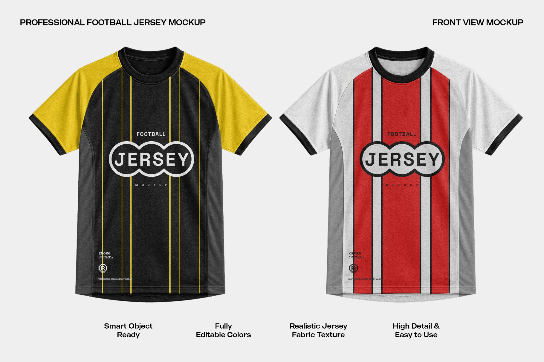 Soccer Jersey Mockup - Front View