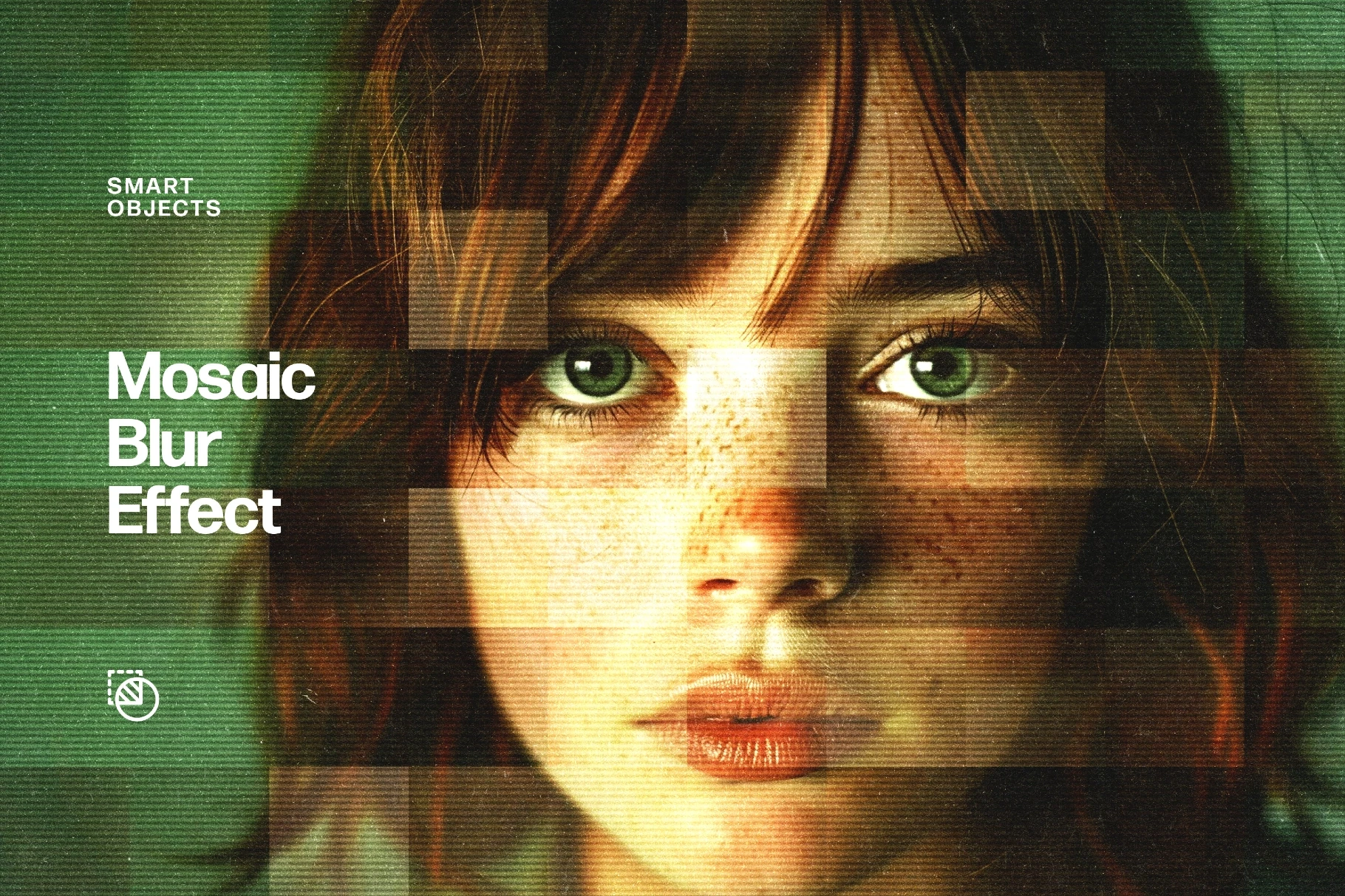 Square Mosaic Blur Effect