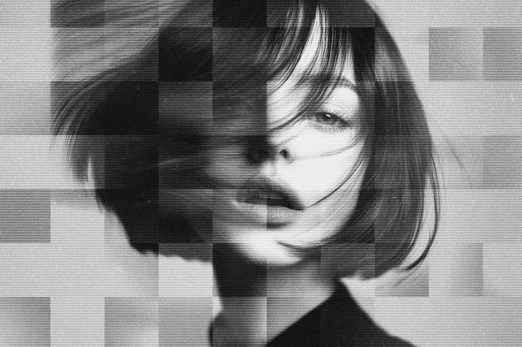 Square Mosaic Blur Effect