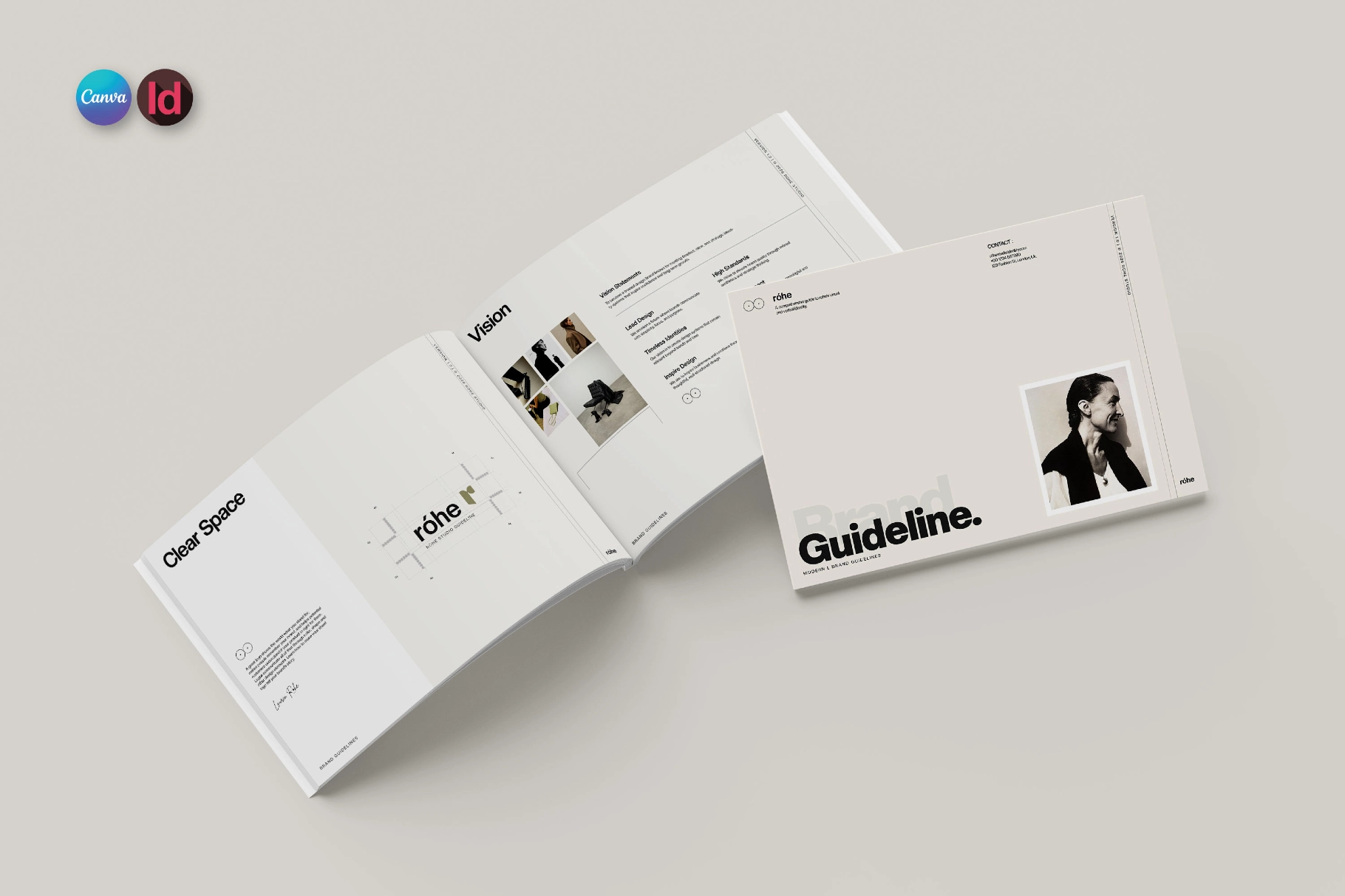 Róhe - Brand Guidelines Presentation Template