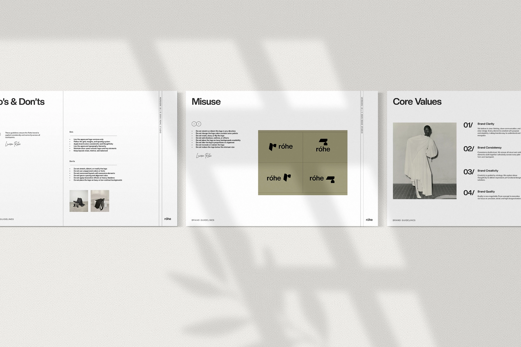 Róhe - Brand Guidelines Presentation Template