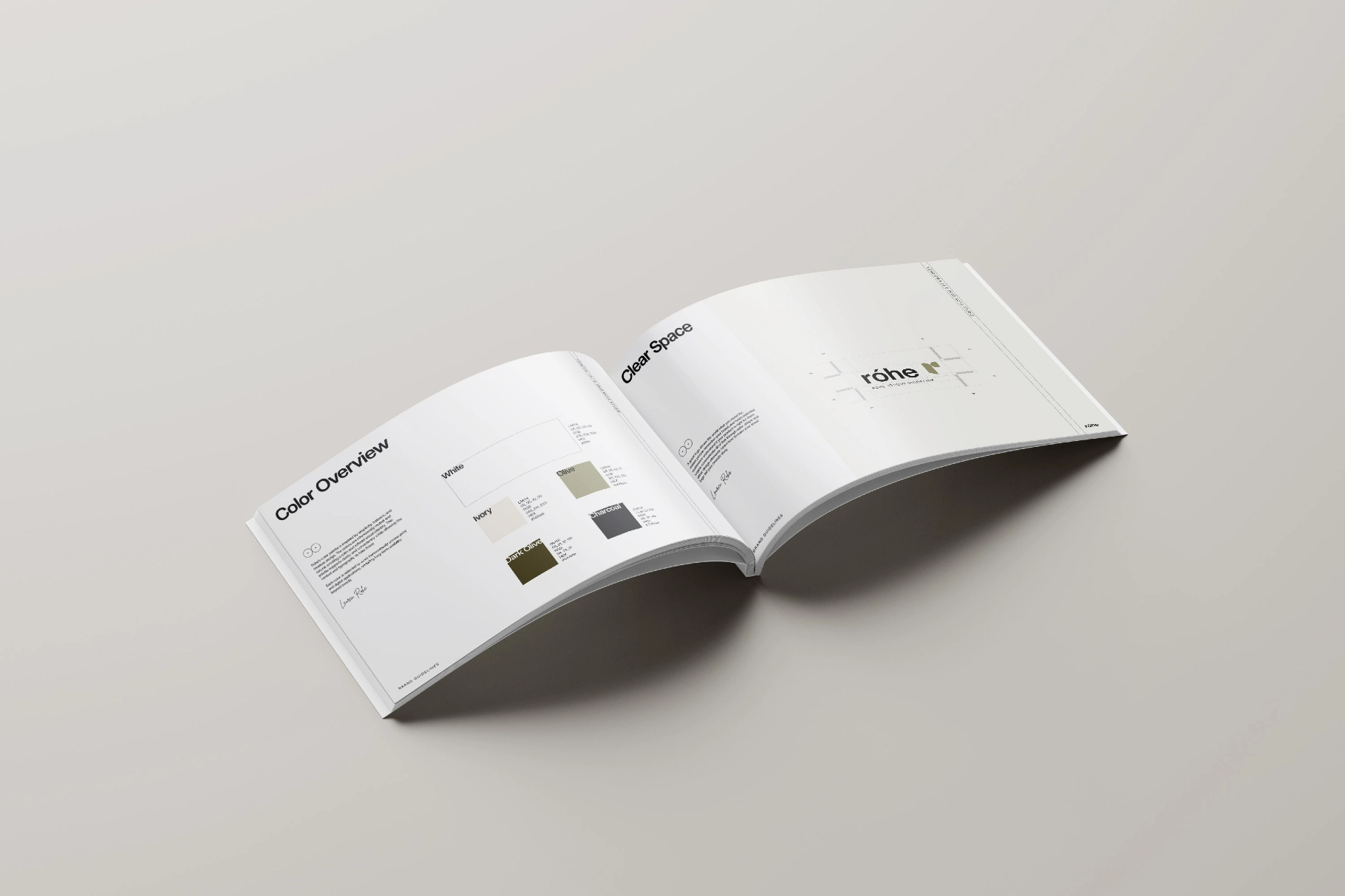 Róhe - Brand Guidelines Presentation Template