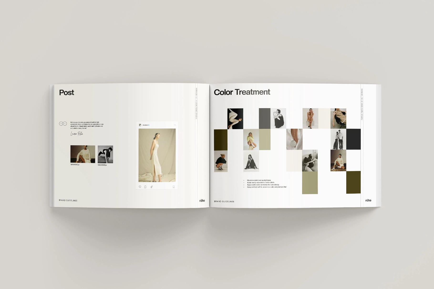 Róhe - Brand Guidelines Presentation Template