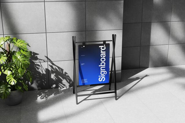 A-Frame Sign Mockup