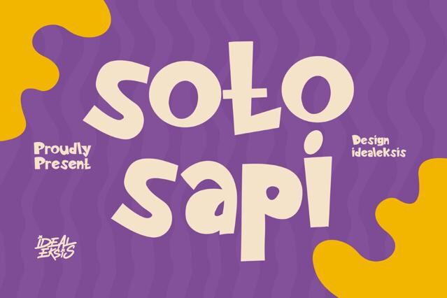 Soto Sapi – Playful Cartoon Display Font