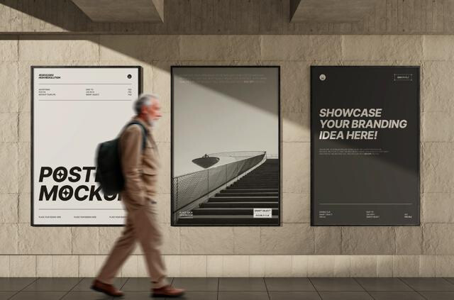Advertising Poster Mockup
