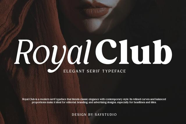 Royal Club – Elegant Editorial Serif Font
