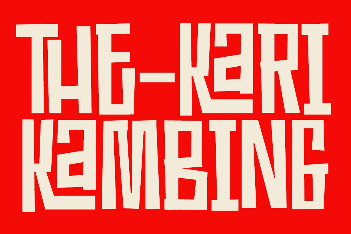 Sate Kacang – Bold Playful Display Font