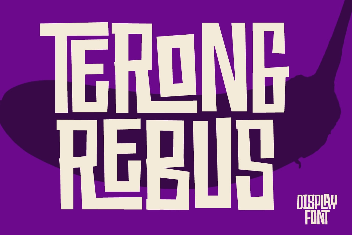 Sate Kacang – Bold Playful Display Font