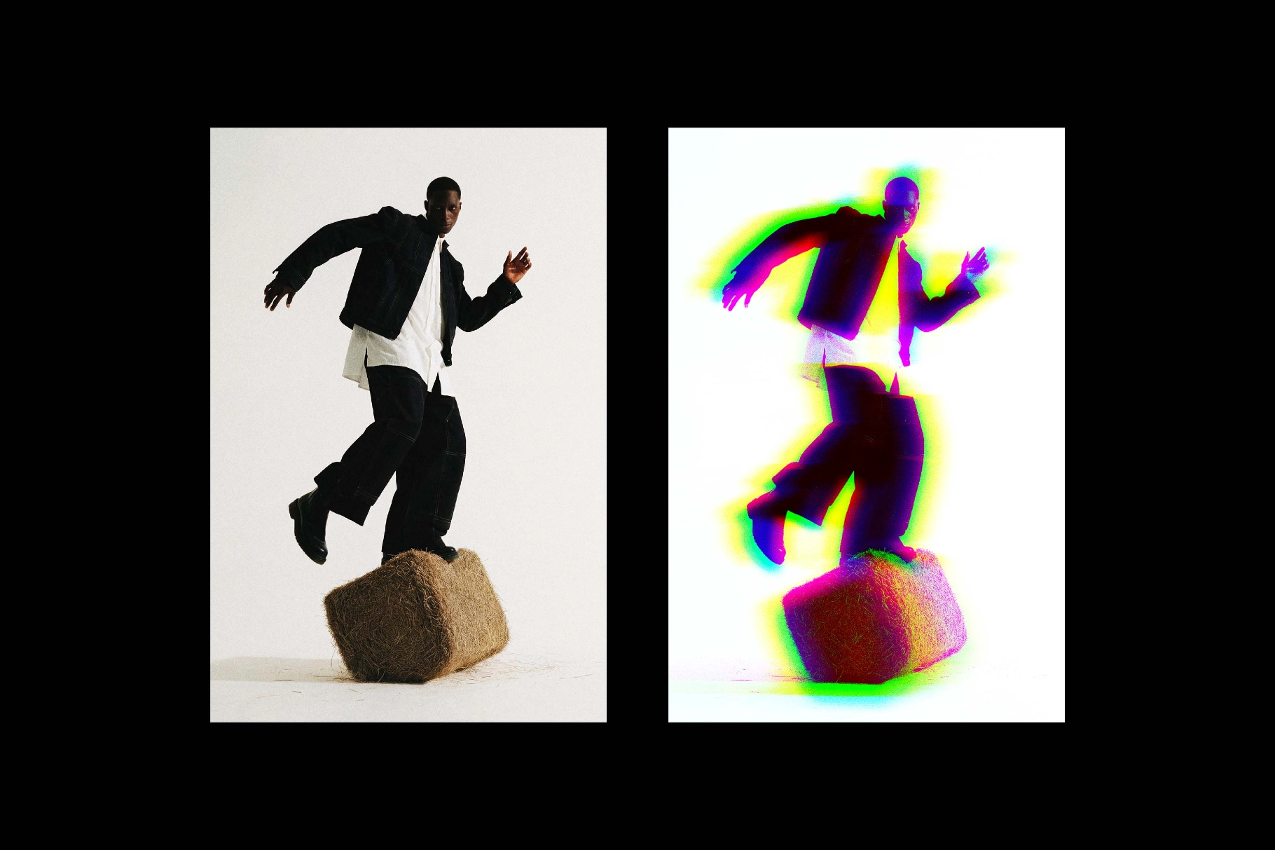 VHS Glitch Poster Photo Effect