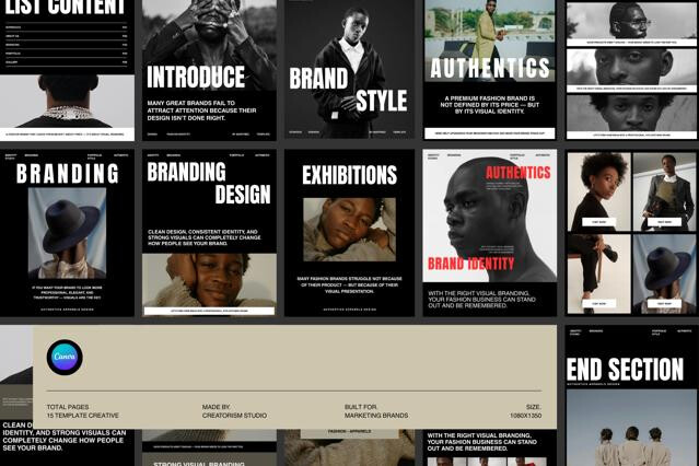 Brand Portfolio - Fashion Instagram Canva Template