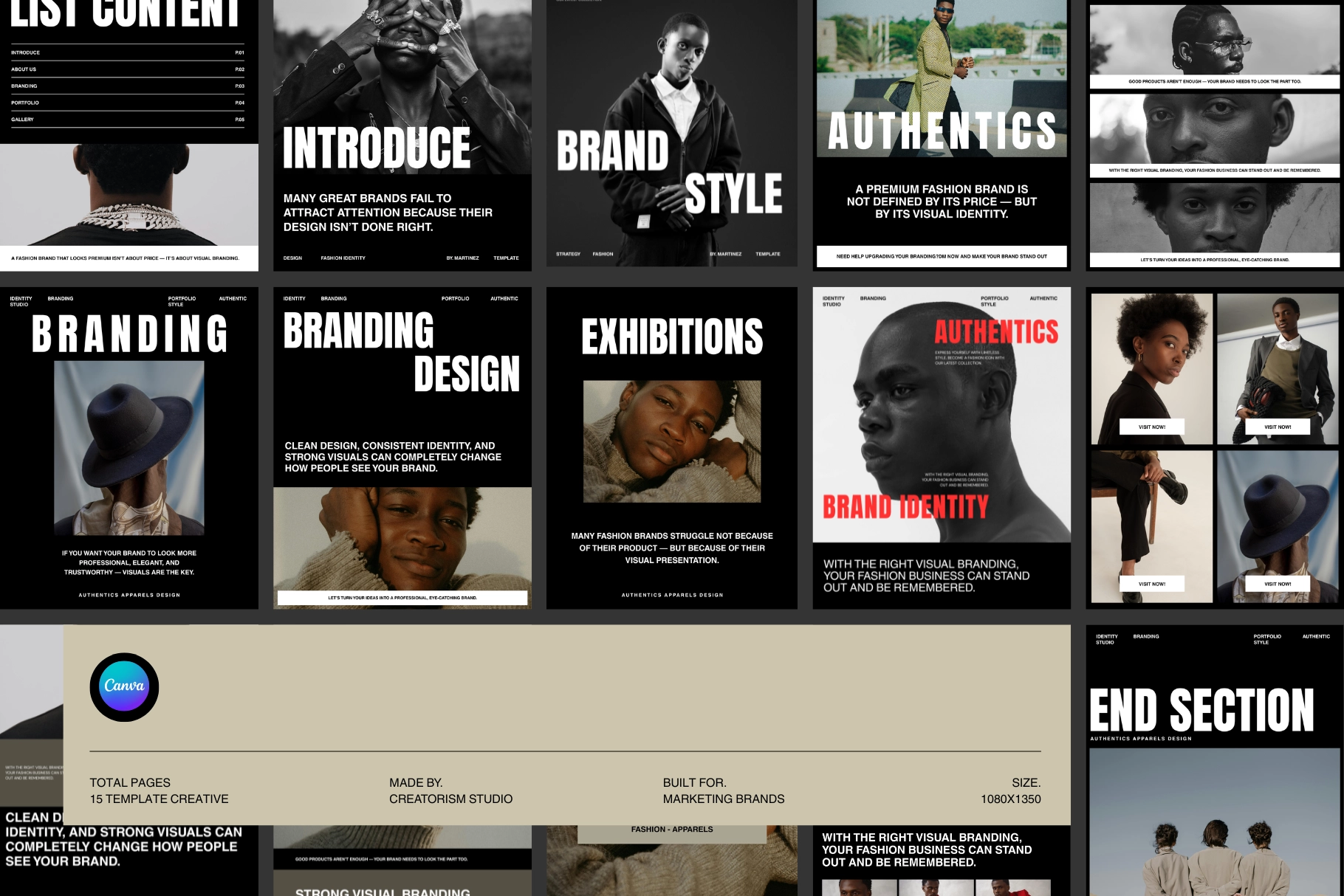 Brand Portfolio - Fashion Instagram Canva Template