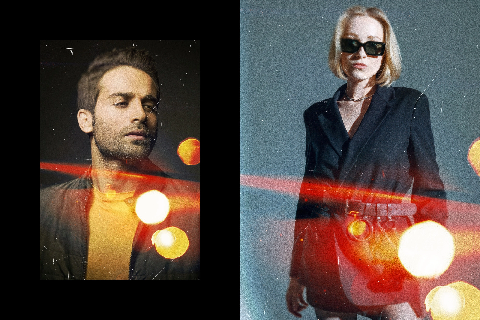 Film Burn Photo Effect