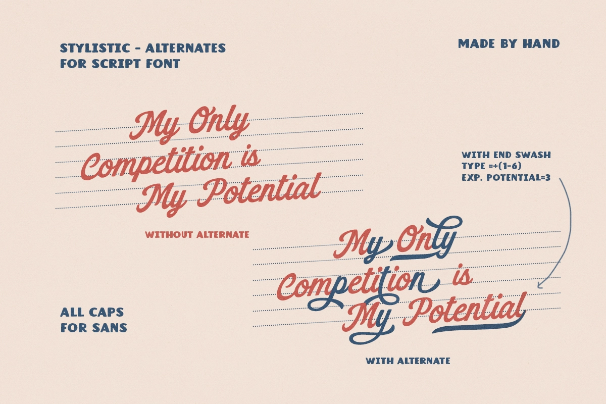 Rustic Graytone – Retro Script and Sans Font Duo