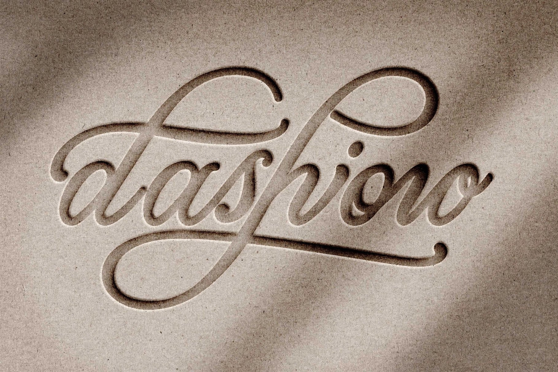 Tactile Paper Debossing Mockup