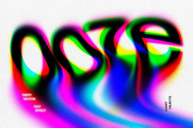 Trippy Motion Glitch Text Effect