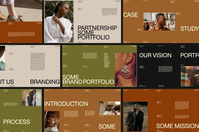Brand Portfolio PowerPoint Template - Some