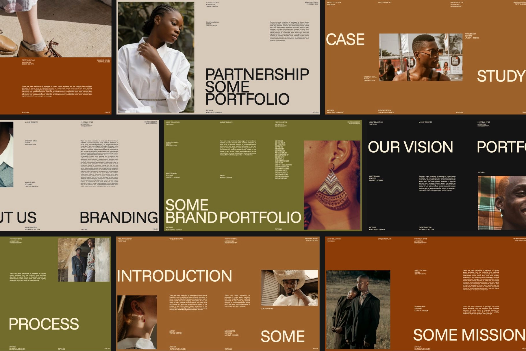 Brand Portfolio PowerPoint Template - Some