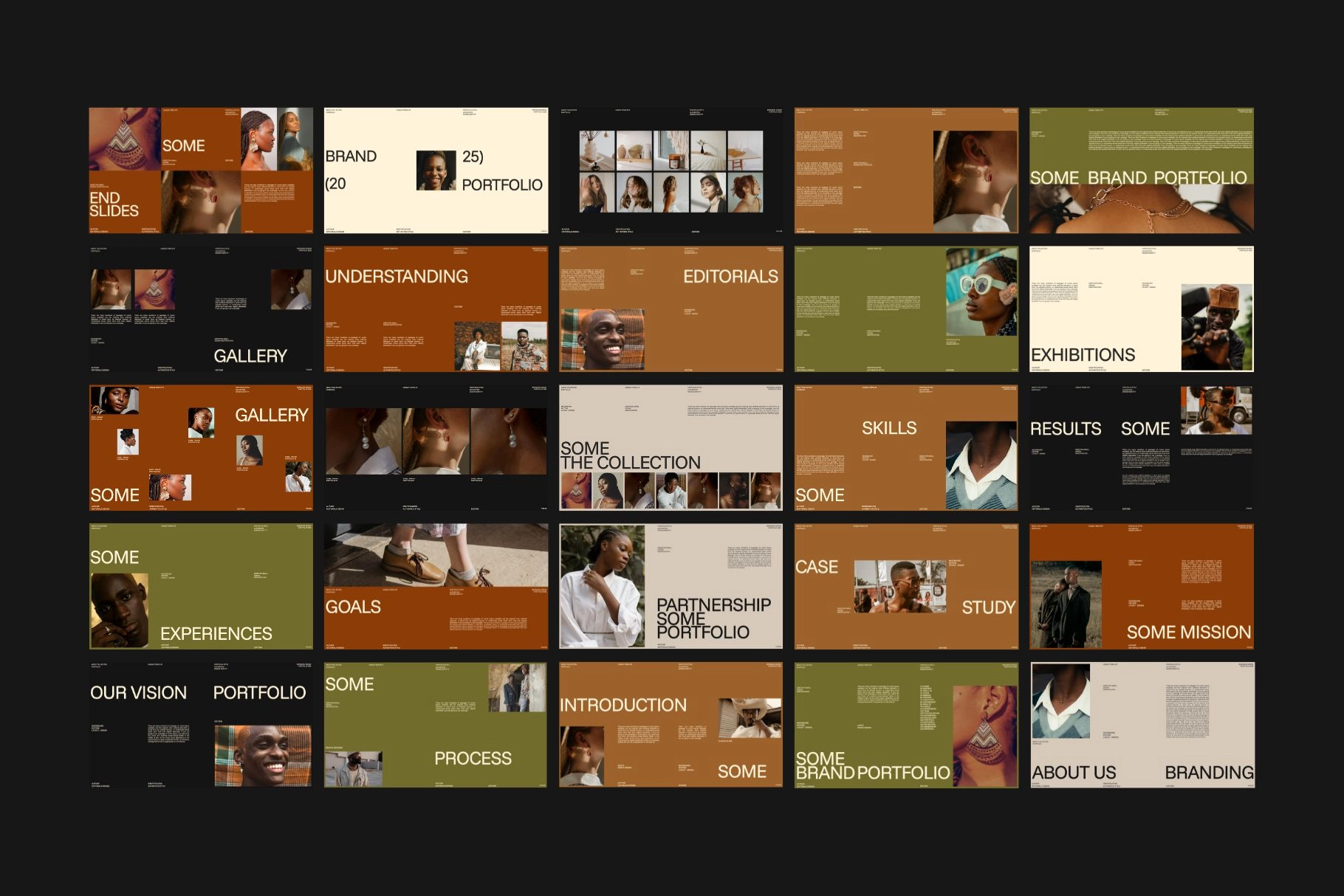 Brand Portfolio PowerPoint Template - Some