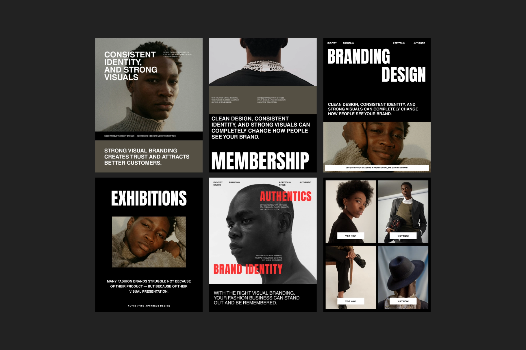 Brand Portfolio Instagram Post Affinity Templates