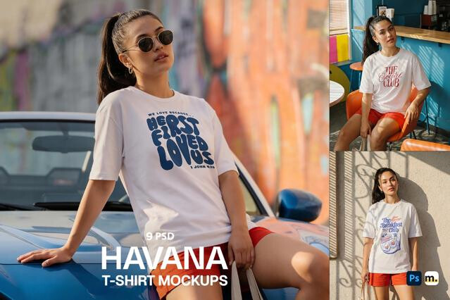 T-Shirt Mockup Lifestyle Scenes