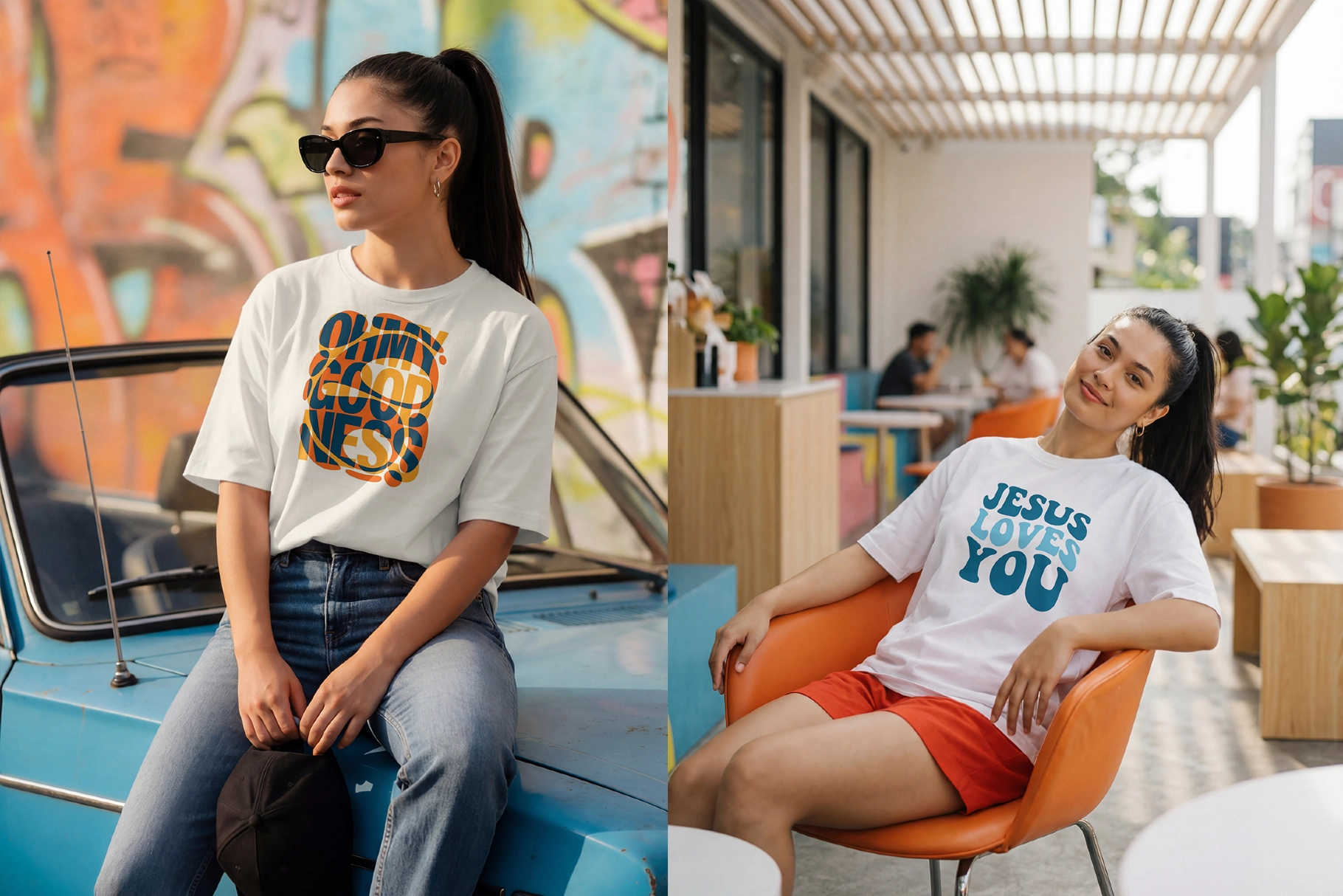 T-Shirt Mockup Lifestyle Scenes