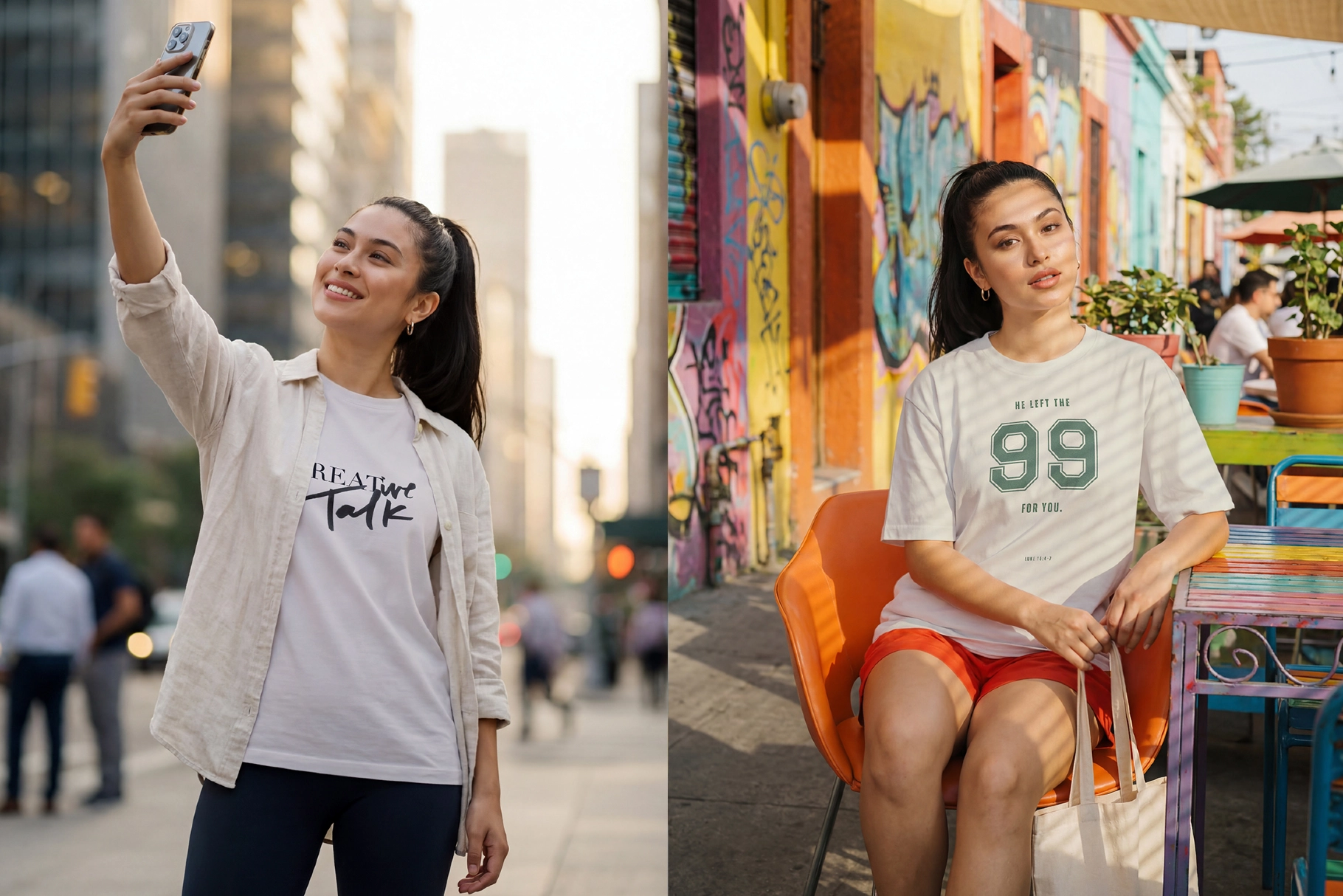 T-Shirt Mockup Lifestyle Scenes