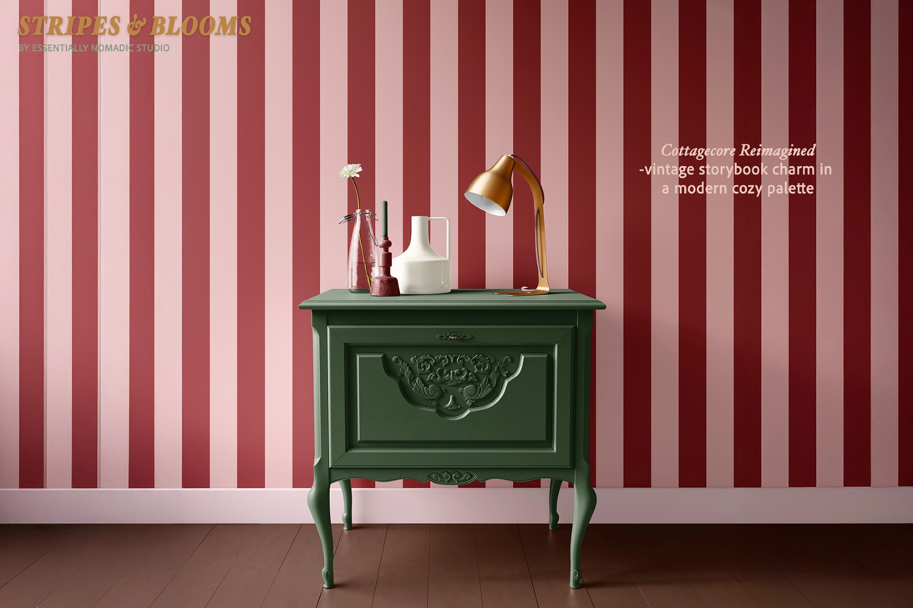 Floral Stripes Plaid Seamless Patterns