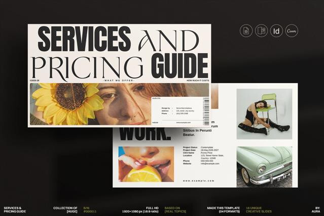Services and Pricing Guide Presentation Template