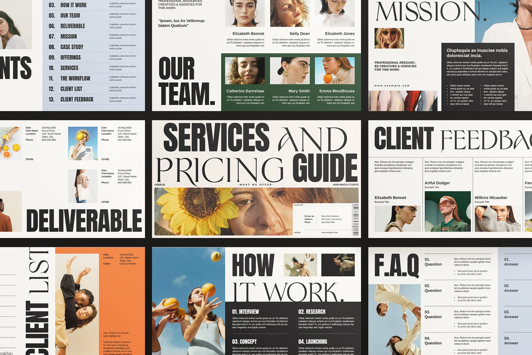 Services and Pricing Guide Presentation Template