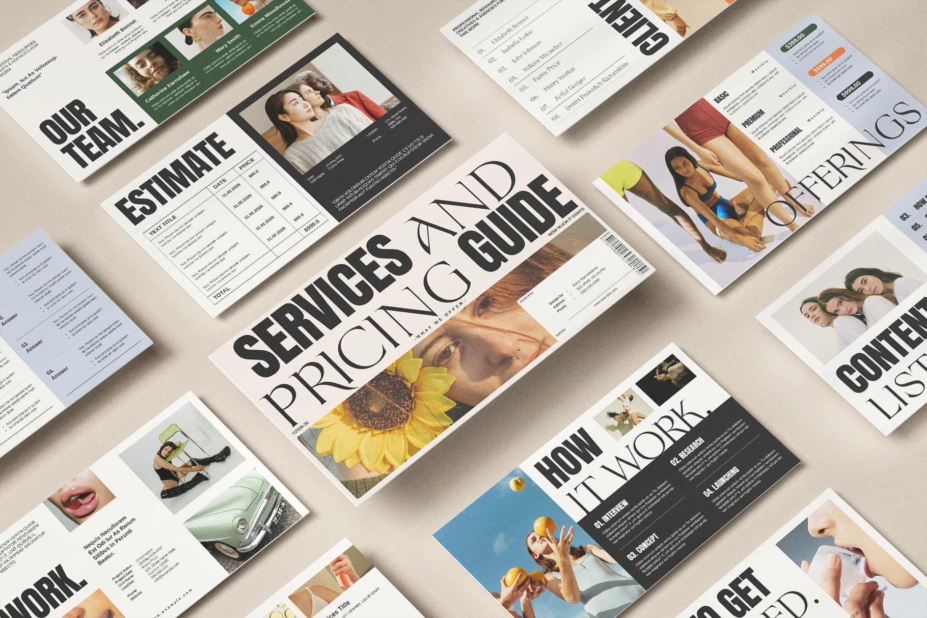 Services and Pricing Guide Presentation Template