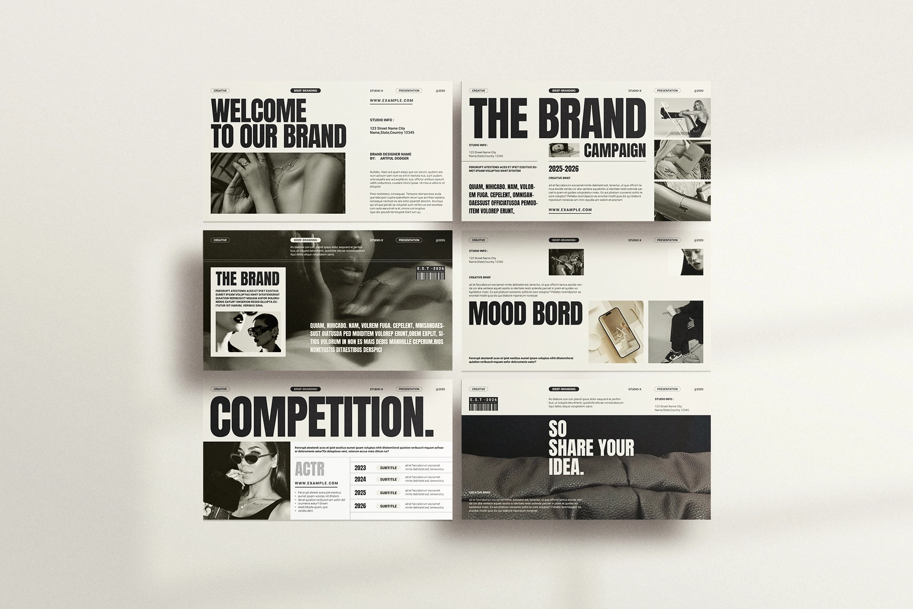 Branding Strategy Presentation Template