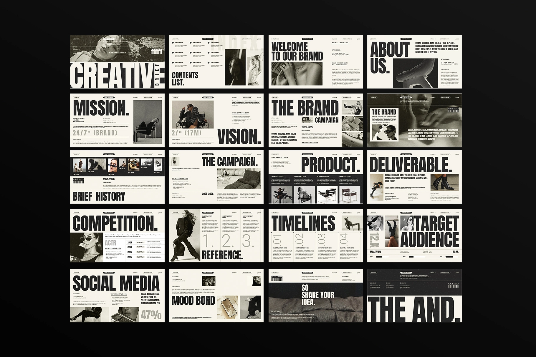 Branding Strategy Presentation Template