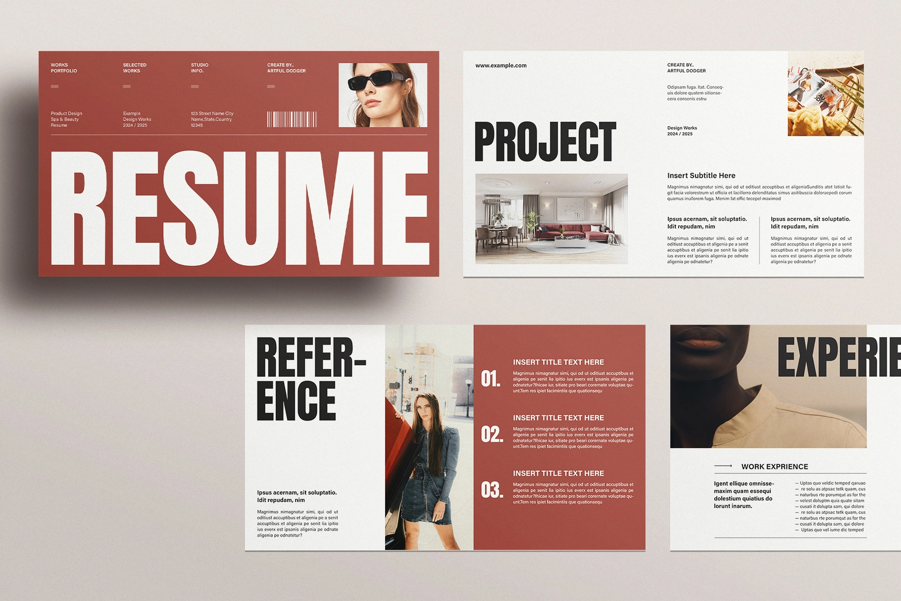 Creative Resume Slides Template