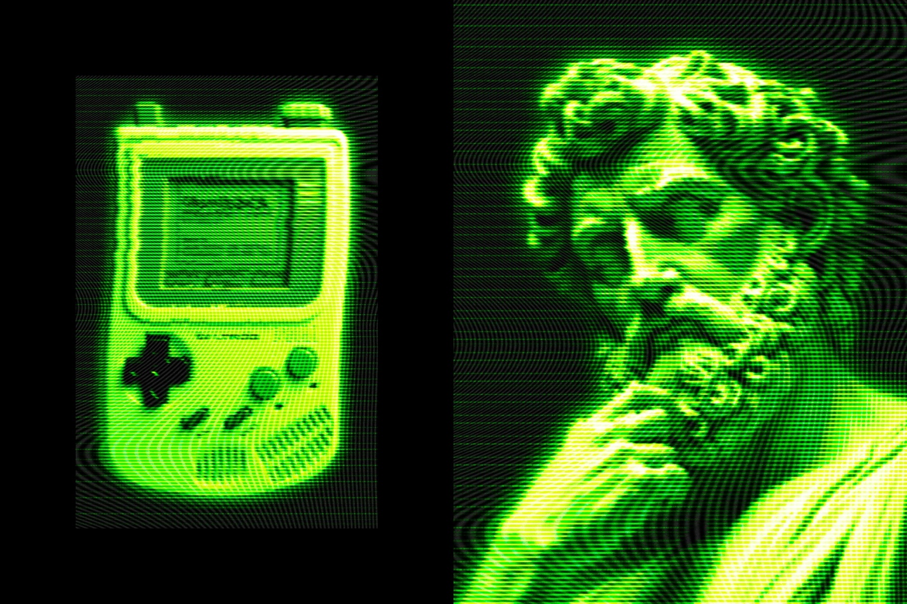 Gameboy Screen Photo Effect